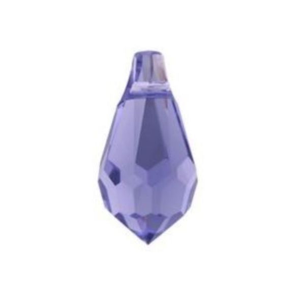 164. Sterling Silver Austrian Crystal Threader Earrings - Picture 2 of 9